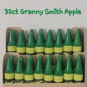 (32) Crayola Crayons (Granny Smith Apple) Single Color Bulk Lot